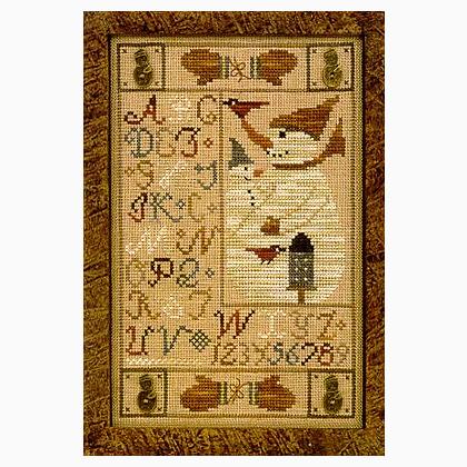 Snowman Button Sampler