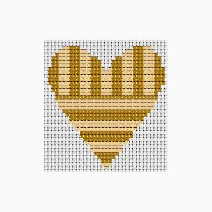 Cuore a righe