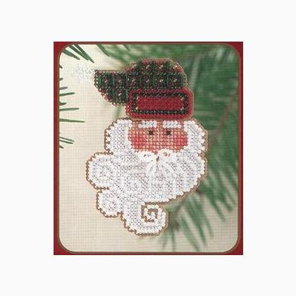 Decorazioni i volti di Babbo Natale: Joyful Santa