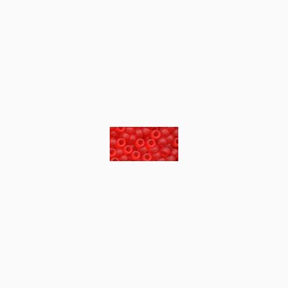 16617 - Frosted Red Red Size 6 Beads