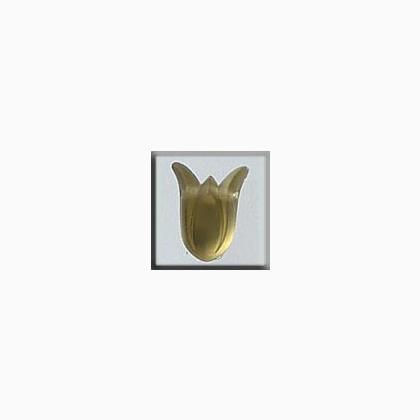 12024 Large Tulip Matte Yellow Opal