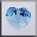 13038 Small Heart Aquamarine