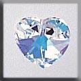 13036 Small Heart Crystal AB