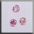 13021 Round Bead Light Rose AB
