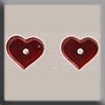 12235 Very Petite Flat Heart Matte Ruby