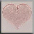 12182 Medium Floral Emb. Heart Pale Rose