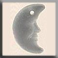 12139 Crescent Moon Matte Crystal