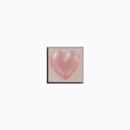 12100 Medium Quartz Heart Pink