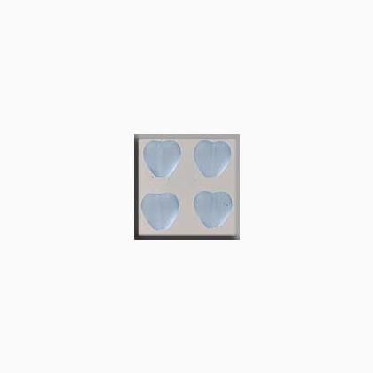 12089 Medium Channeled Heart Matte Sapphire