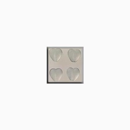 12087 Medium Channeled Heart Matte Crystal