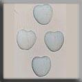 12084 Small Channeled Heart Matte Opal