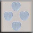 12083 Small Channeled Heart Matte Sapphire