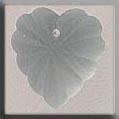 12070 Frosted Starburst Heart Matte Crystal
