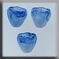 12032 Small Bell Flower Marbled Light Blue