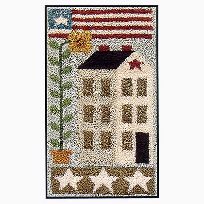 American Saltbox (Punchneedle)