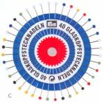 Spilli con testa di vetro n° 9