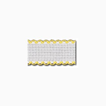 Bordino Aida 16ct.: Bianco/Giallo