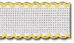 Bordino Aida 16ct.: Bianco/Giallo