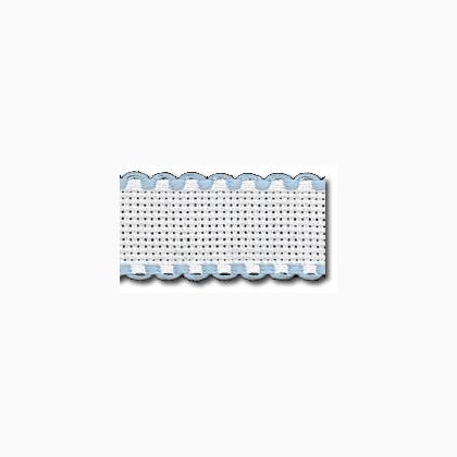 Bordino Aida 16ct.: Bianco/Azzurro