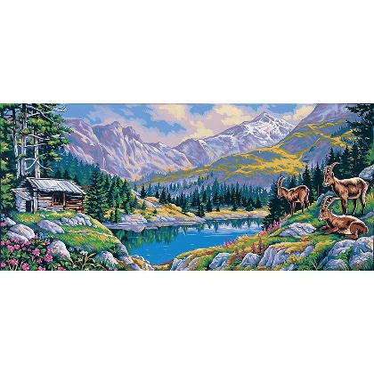 La montagna con gli stambecchi