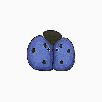 1157M - Medium Blue Ladybug