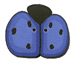 1157M - Medium Blue Ladybug