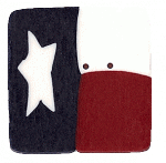 3443L - Large Texas Square Flag