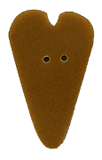 3492L - Large Tarnished Gold Heart