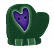 4422S - Small Green Mitten