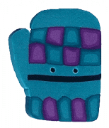 4424 - Teal Mitten
