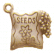 Scatola perline oro