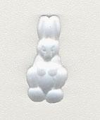 12242 Petite Standing Rabbit Matte Crystal