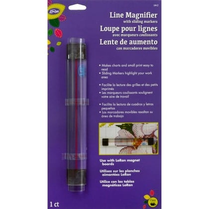 Righello ingranditore con marcatori scorrevoli