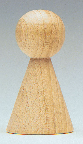 Cono legno naturale 70x42mm