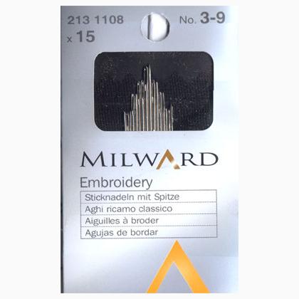 Aghi da ricamo Milward 3-9