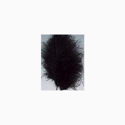 Piume 12 cm: marrone scuro/nero