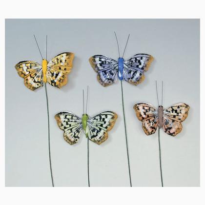 Farfalle con piume (4) - 5cm.