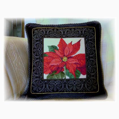 Poinsettia Cushion
