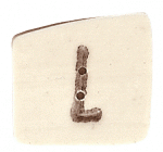 0400L - Tea-dyed Letter L