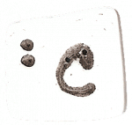 0500C - White Letter C