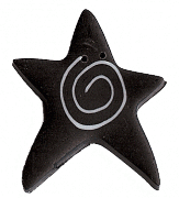 3503X - Extra Large Black Swirly Star