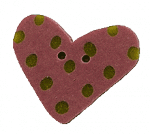 3499S - Small Rose/lime Heart