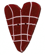 RW1003 - Red Plaid Heart - Red & White