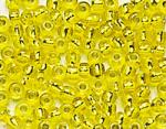 Rocailles - Trasp. foro argento 2,6mm. - Giallo