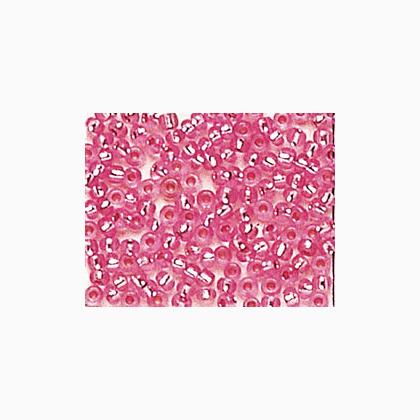 Rocailles - Trasp. foro argento 2,6mm. - Rosa