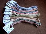 Valdani Hand-Overdyed 6ply skeins - Muddy Monet Assortment