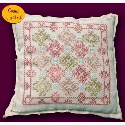 Broderie Catherine de\' Medici - Coussin Ricciolo