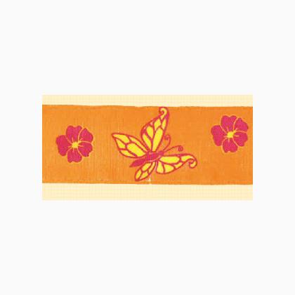 Nastro Velo: Farfalle - arancio