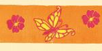 Nastro Velo: Farfalle - arancio