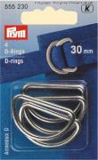 Anelli semicircolari (30mm) - Argento